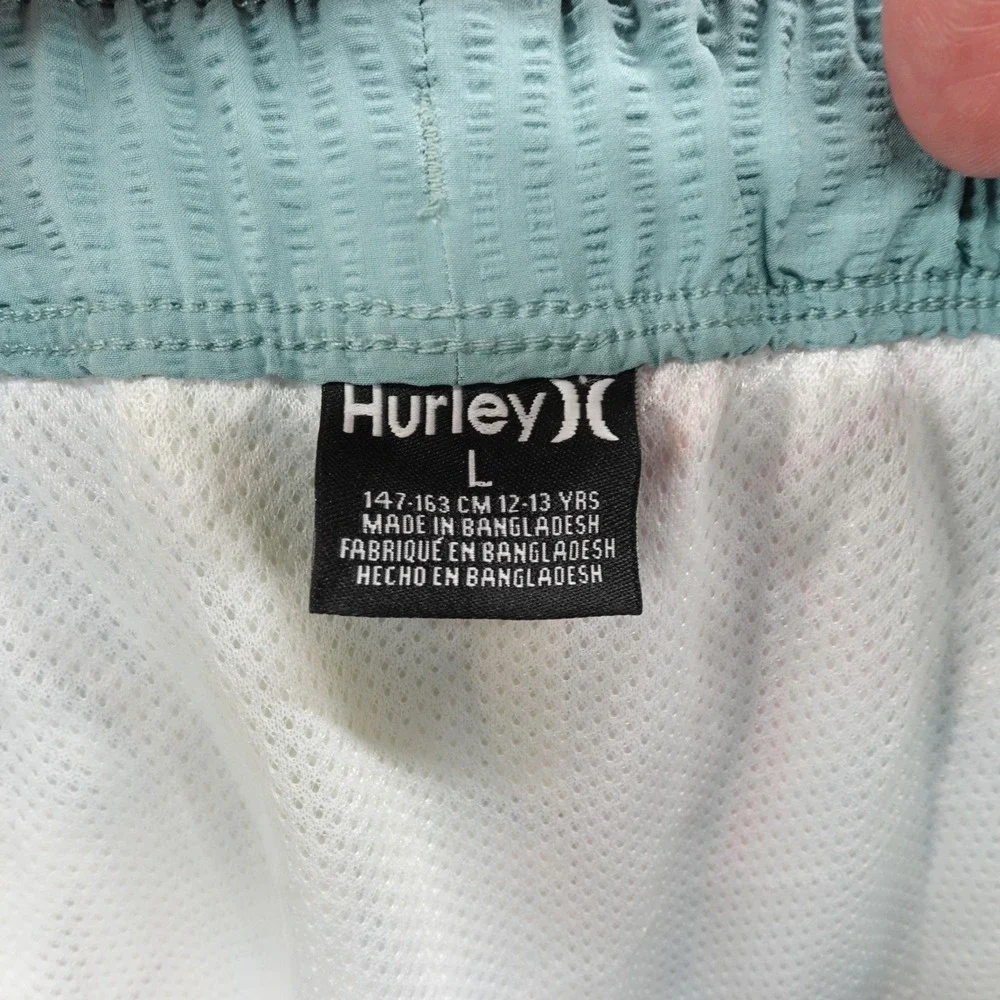 Hurley Boys Tropical Pineapple Palm Leaf Swim Trunks Size L 12-13Y NEW